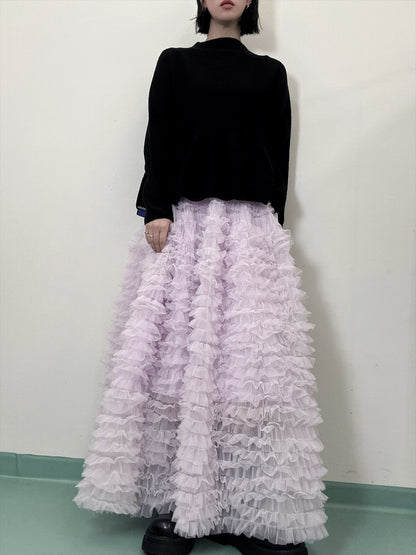tulle voluminous skirt