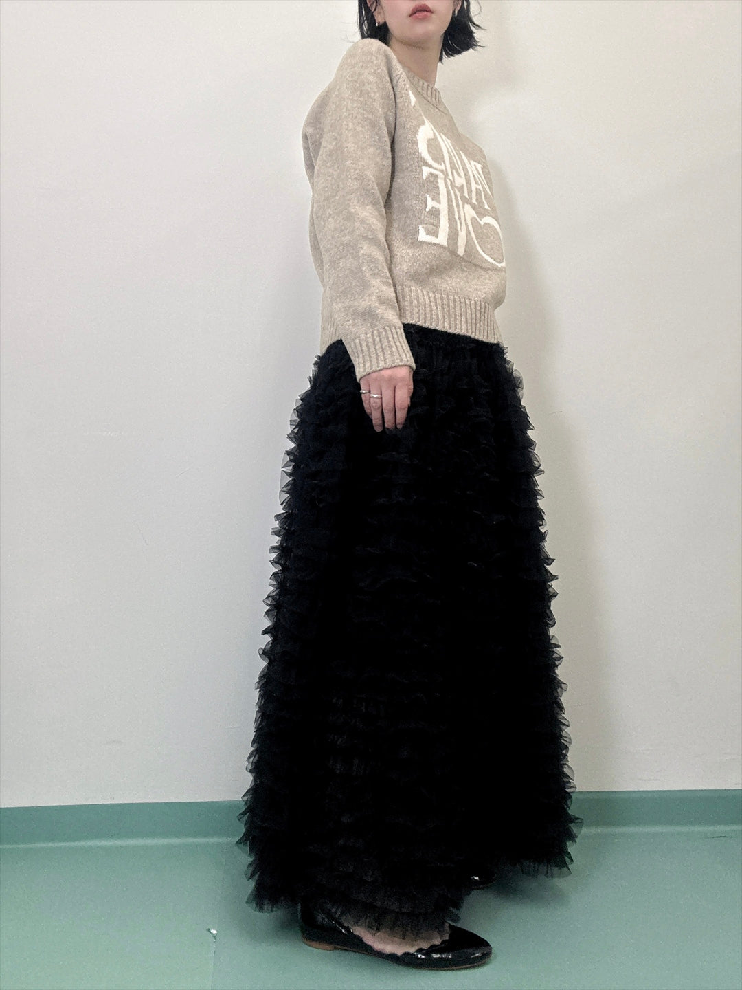 tulle voluminous skirt