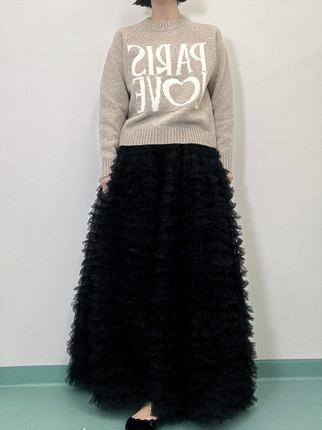 tulle voluminous skirt