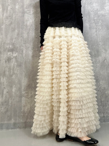 tulle voluminous skirt