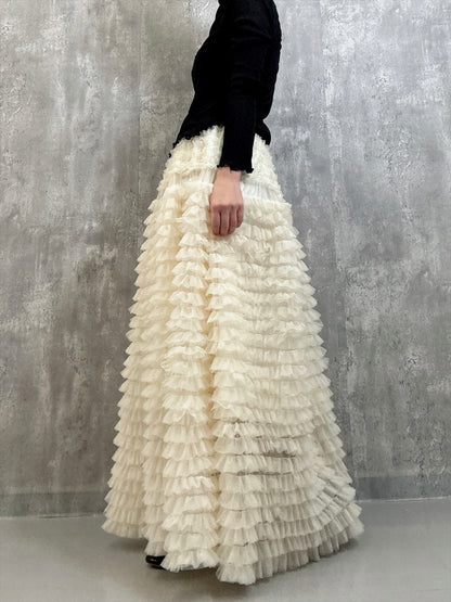 tulle voluminous skirt
