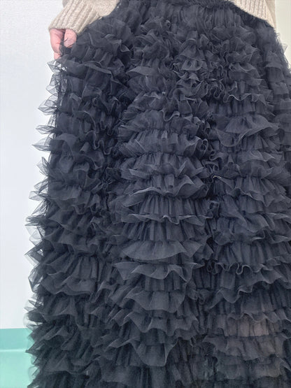 tulle voluminous skirt