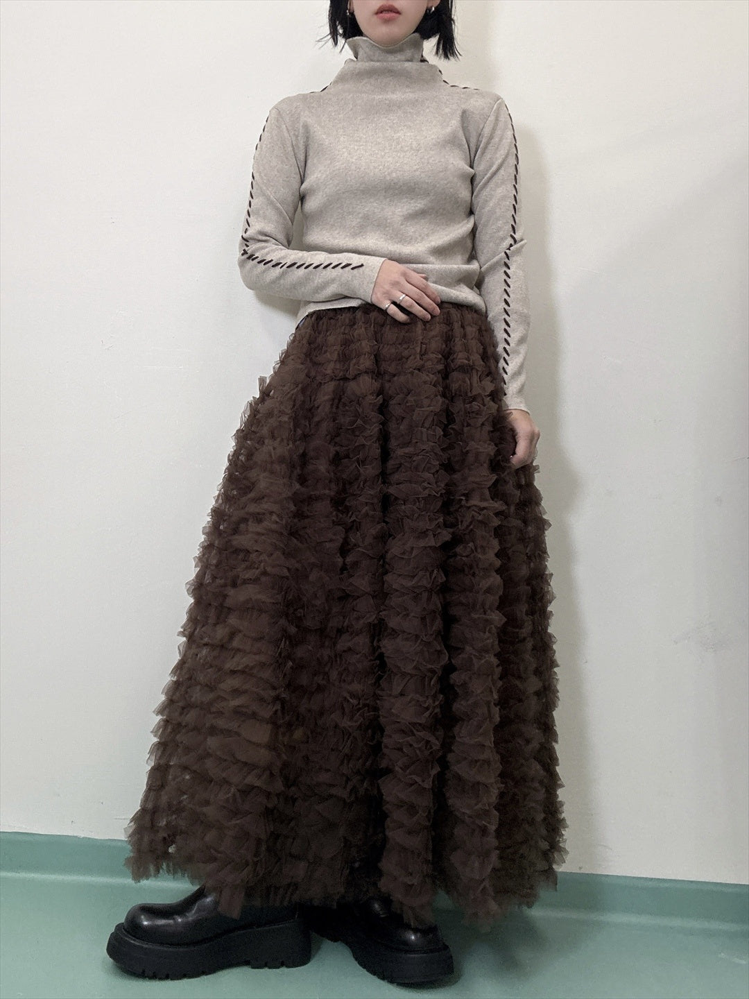 tulle voluminous skirt