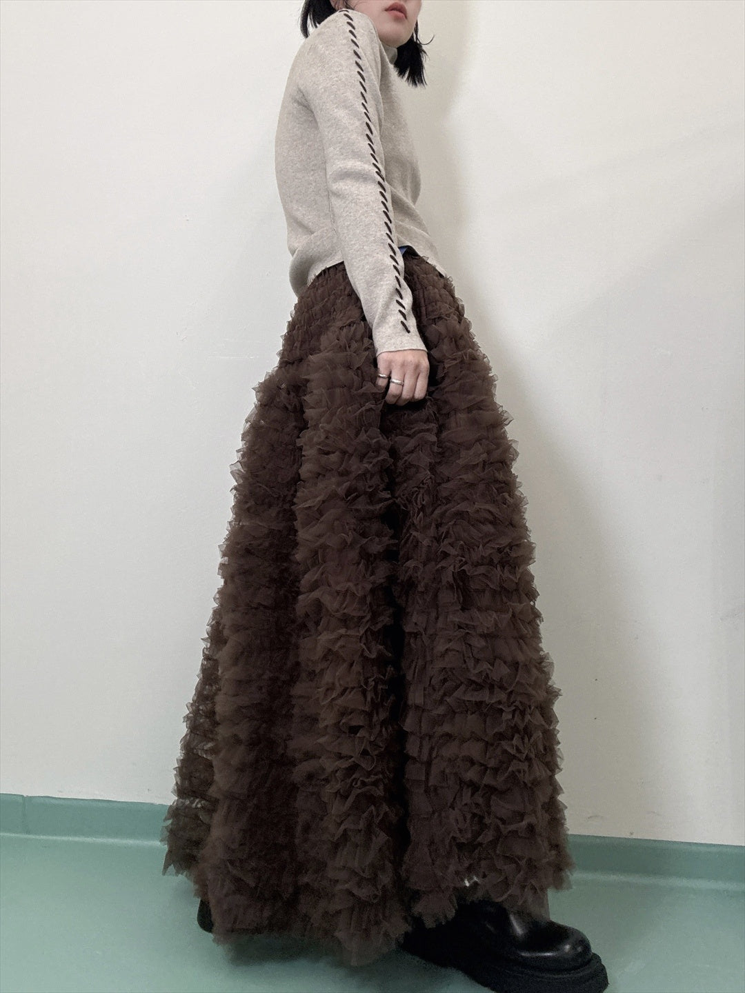 tulle voluminous skirt