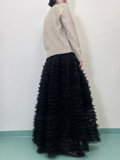 tulle voluminous skirt