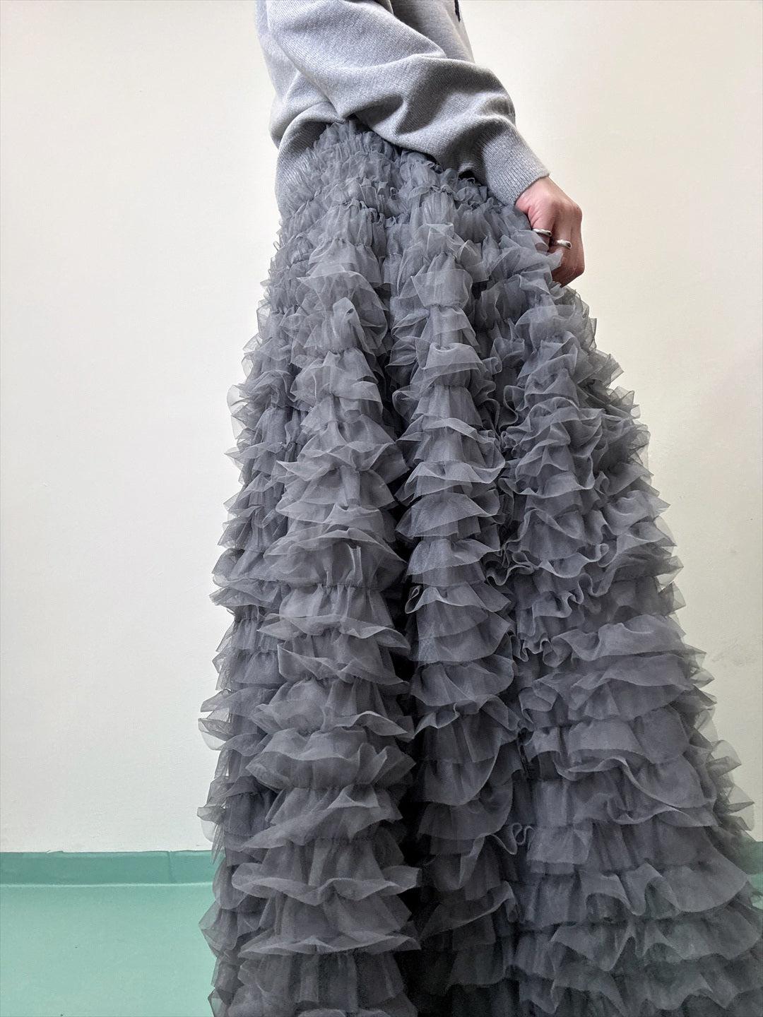 tulle voluminous skirt