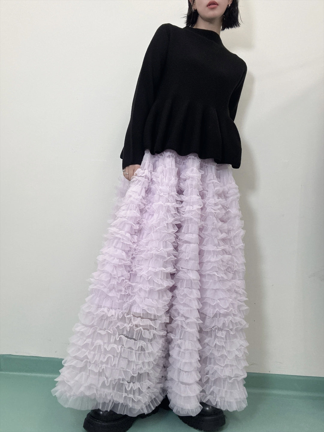 tulle voluminous skirt