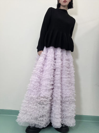 tulle voluminous skirt
