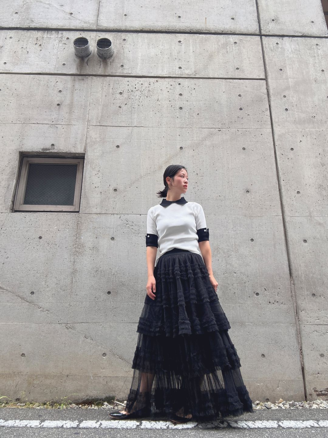 cuffs　short sleeve　knit