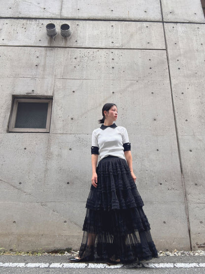 cuffs　short sleeve　knit