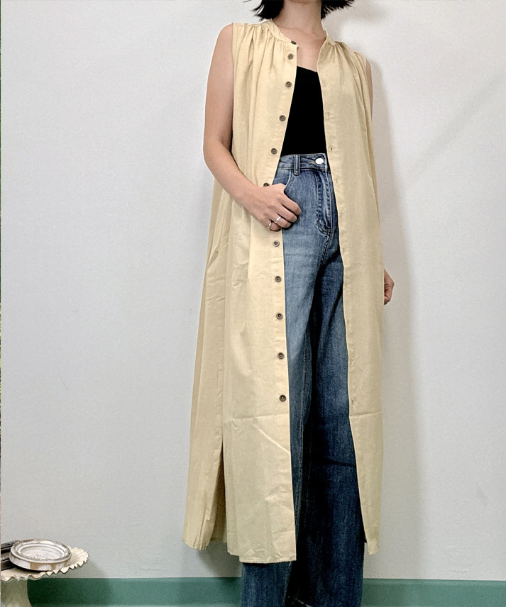 colorful color sleeveless onepiece