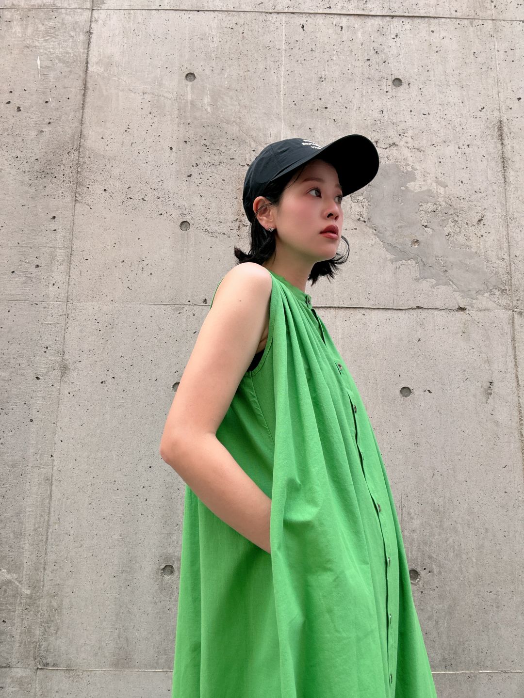 colorful color sleeveless onepiece