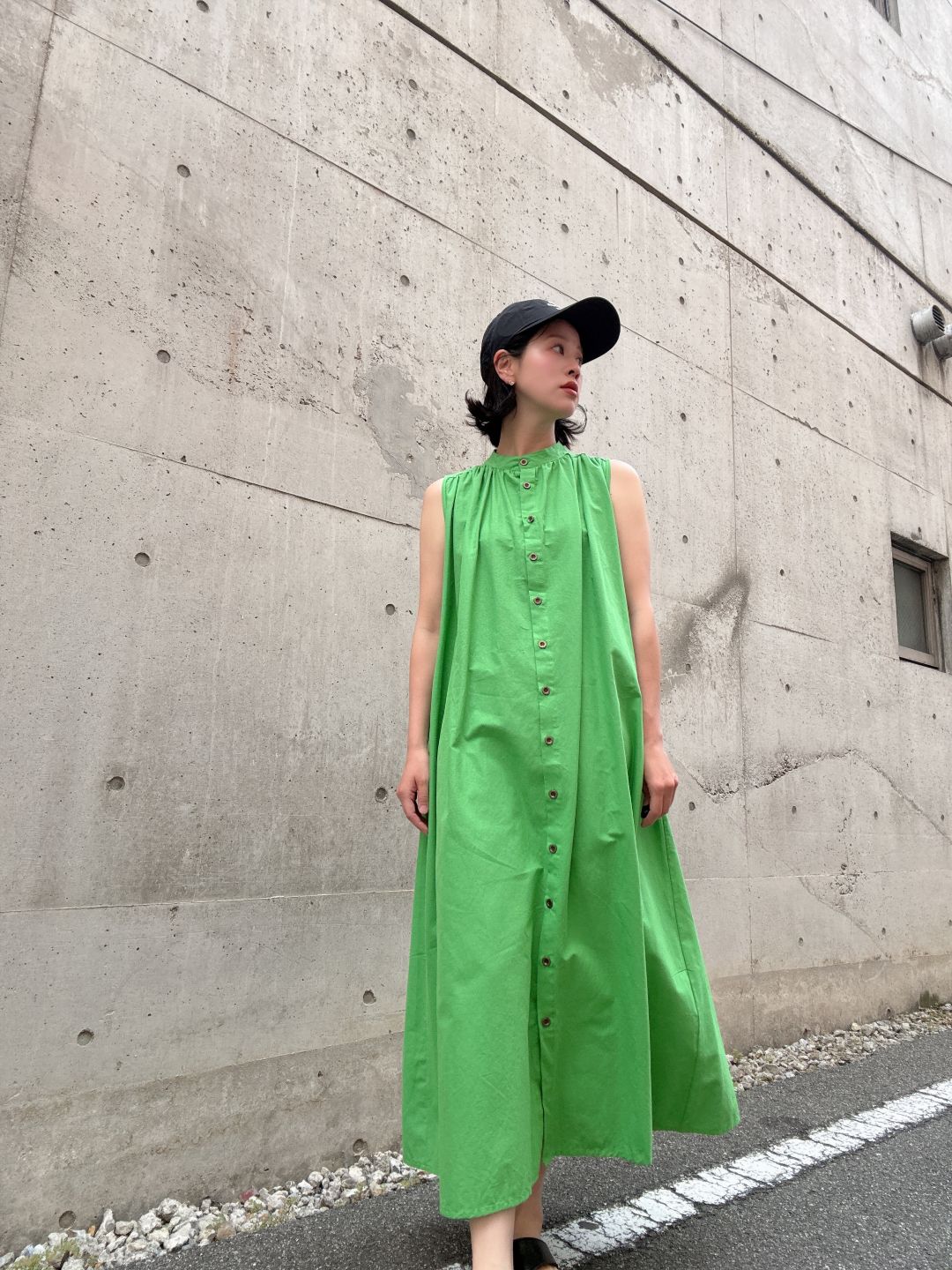 colorful color sleeveless onepiece