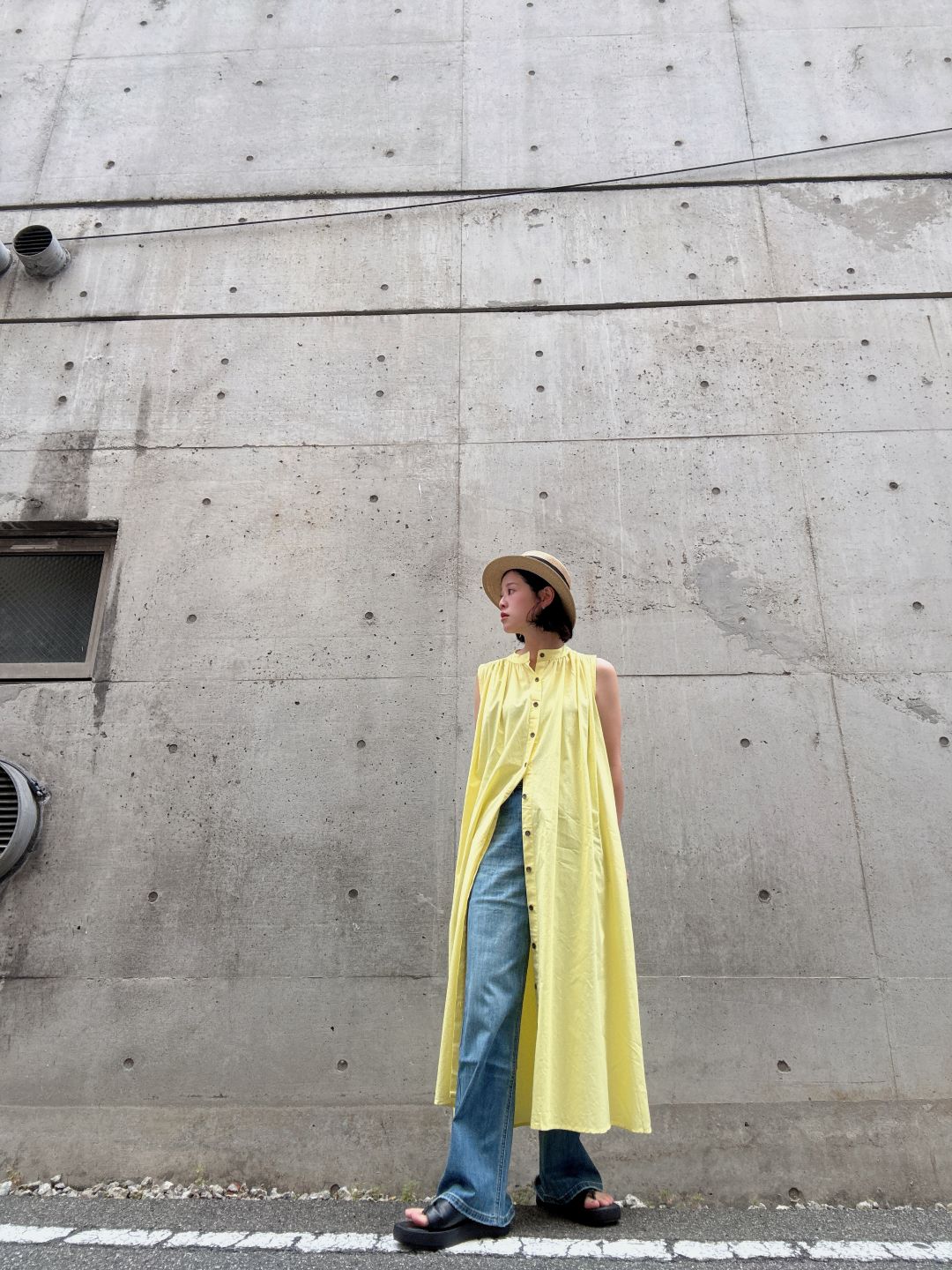 colorful color sleeveless onepiece