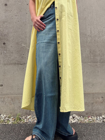 colorful color sleeveless onepiece
