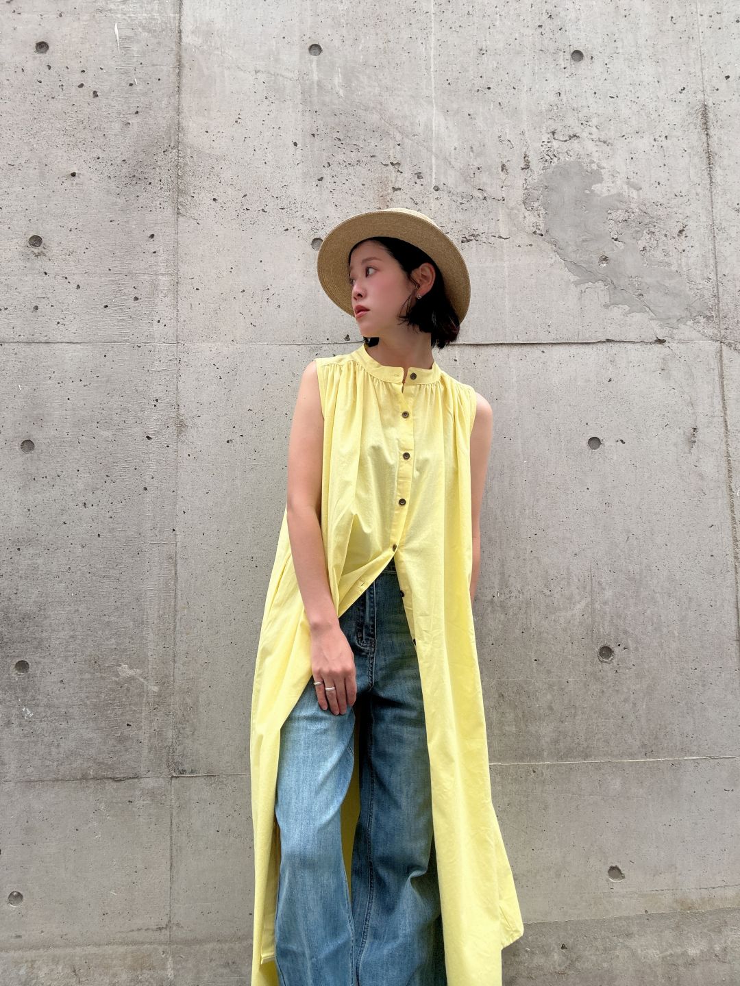 colorful color sleeveless onepiece