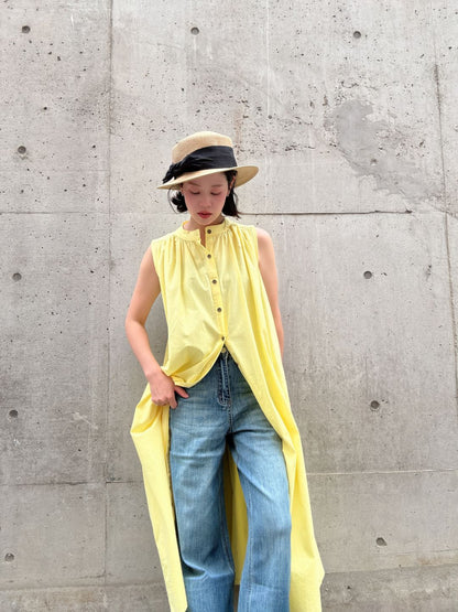 colorful color sleeveless onepiece