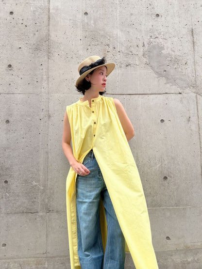 colorful color sleeveless onepiece