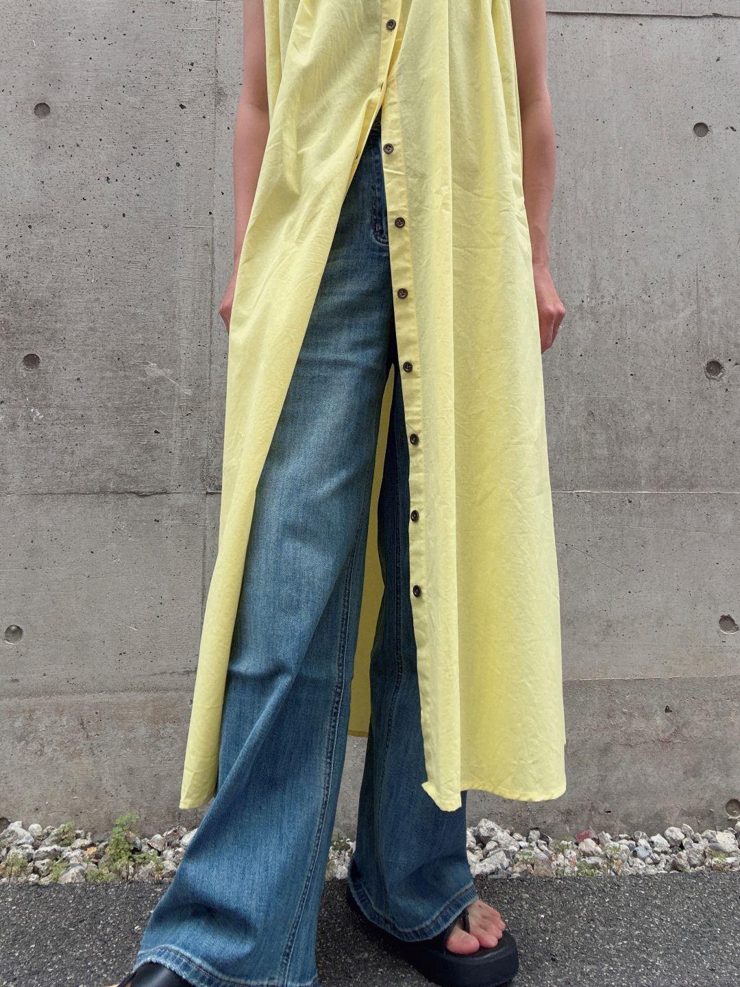 colorful color sleeveless onepiece