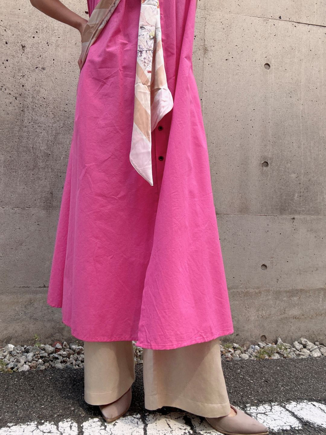 colorful color sleeveless onepiece