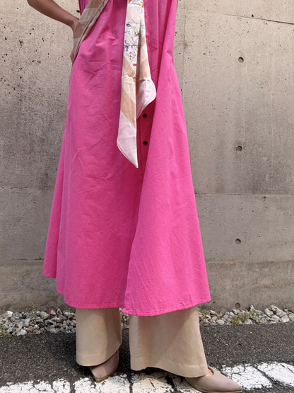 colorful color sleeveless onepiece