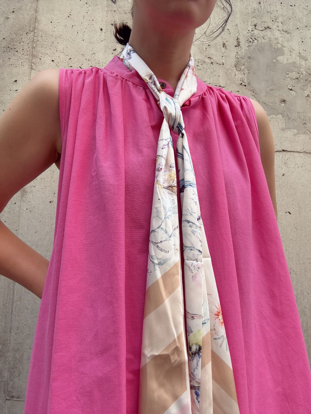 colorful color sleeveless onepiece