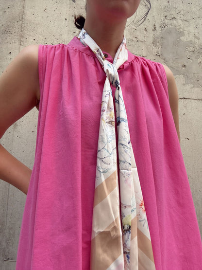 colorful color sleeveless onepiece