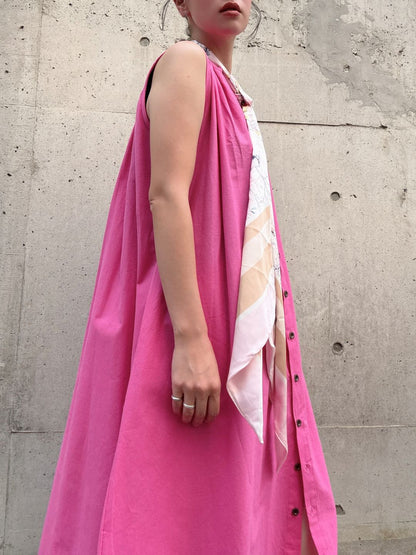 colorful color sleeveless onepiece