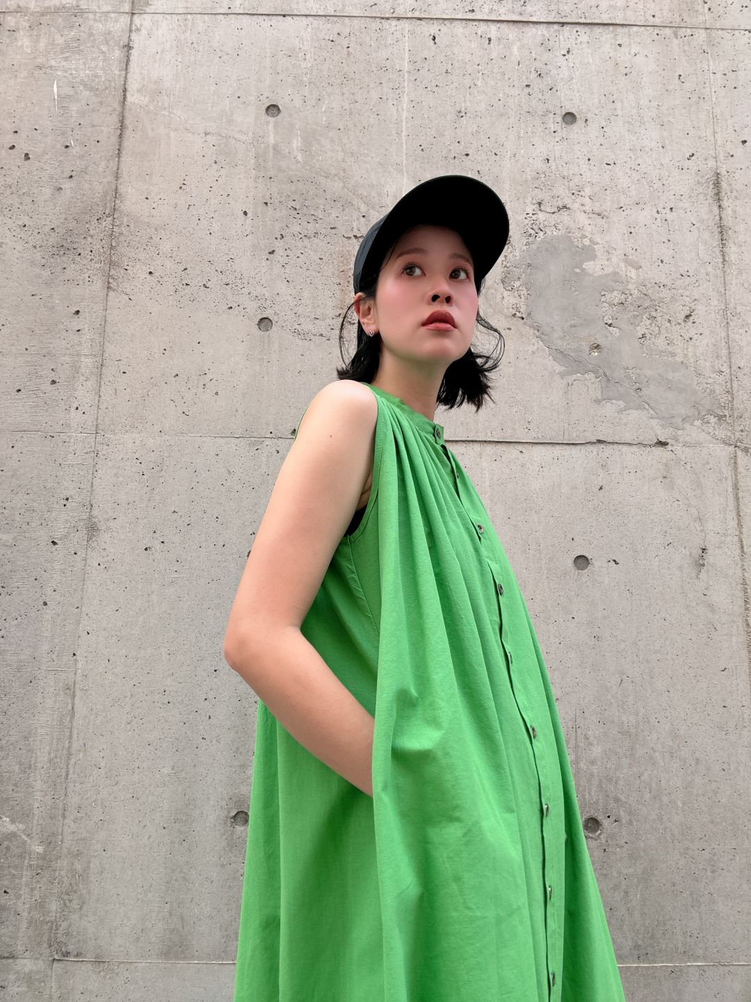 colorful color sleeveless onepiece