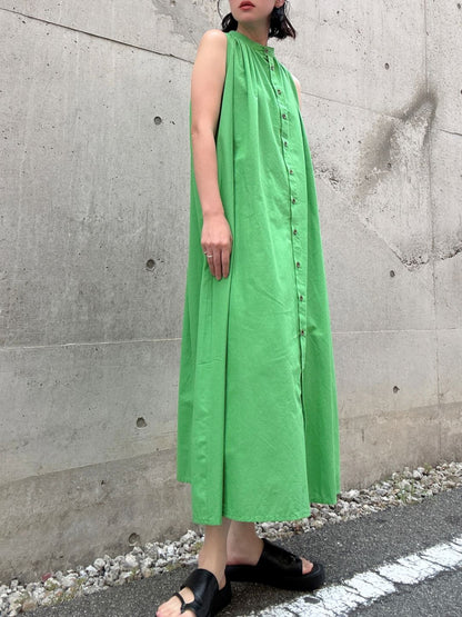 colorful color sleeveless onepiece