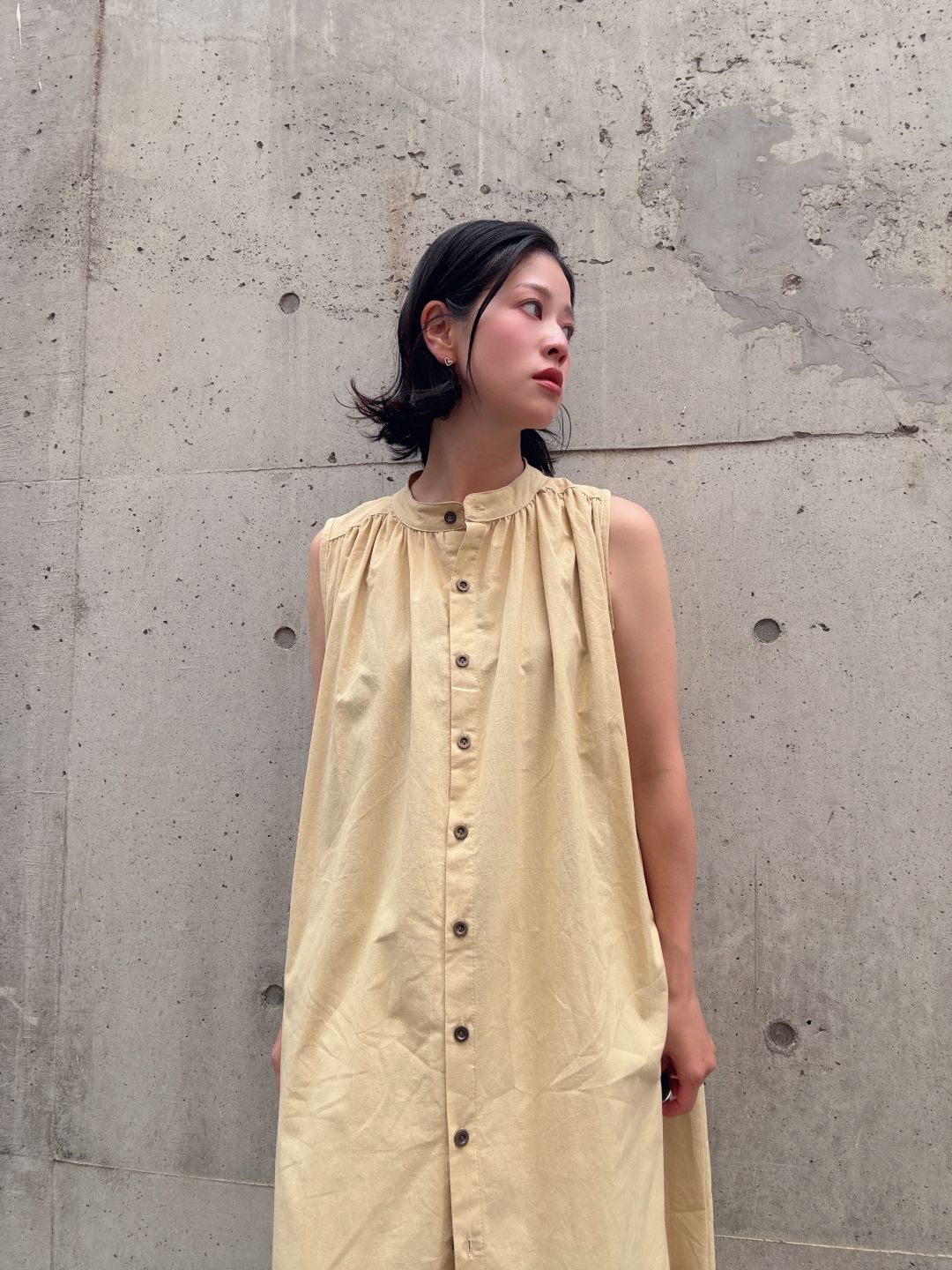 colorful color sleeveless onepiece