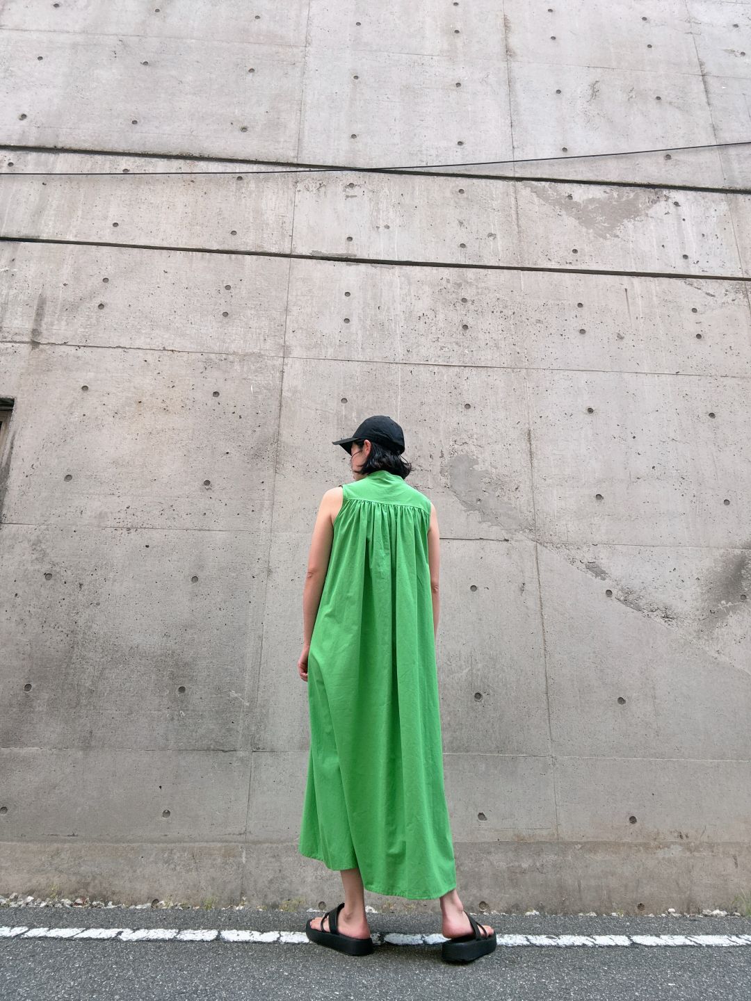colorful color sleeveless onepiece