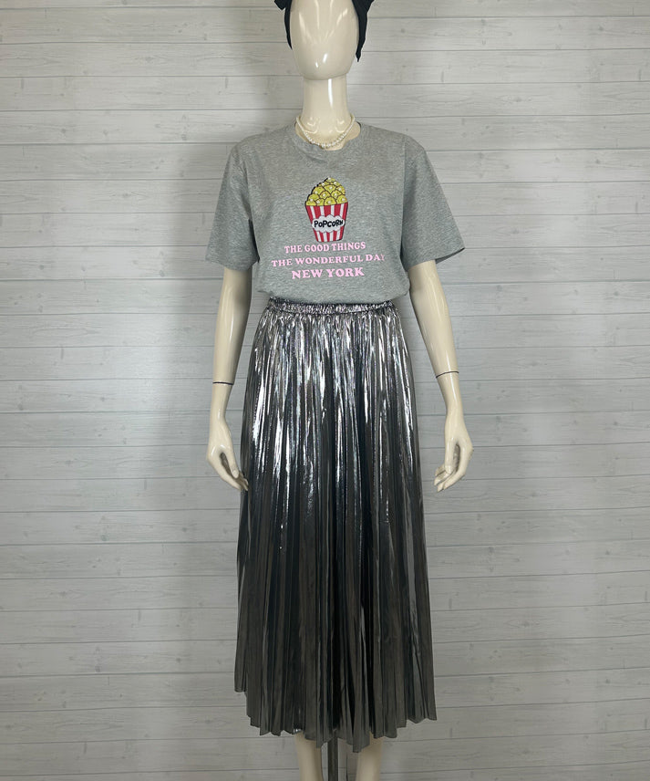 popcorn print T-shirt