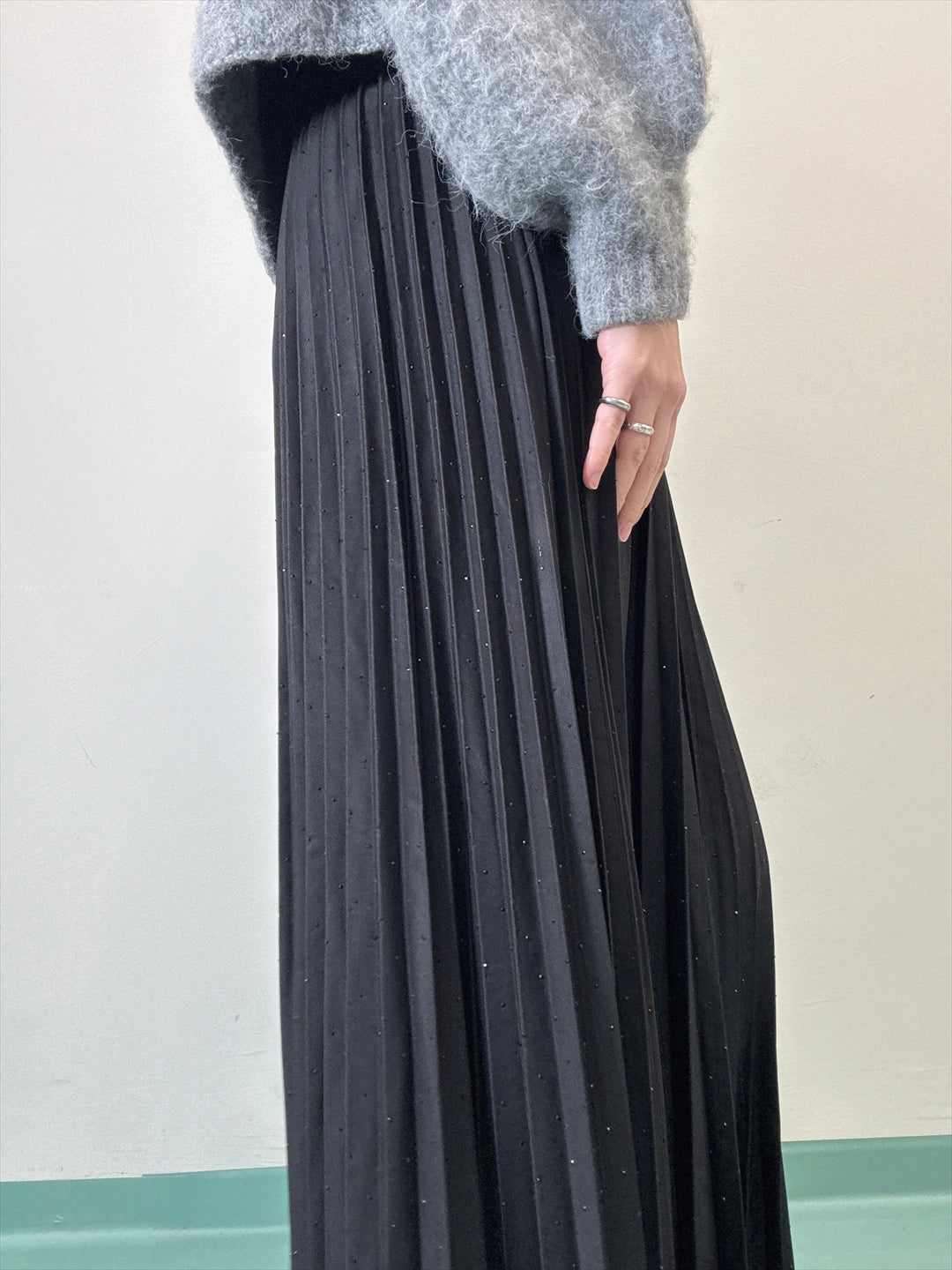 pleated skirt with sparkling