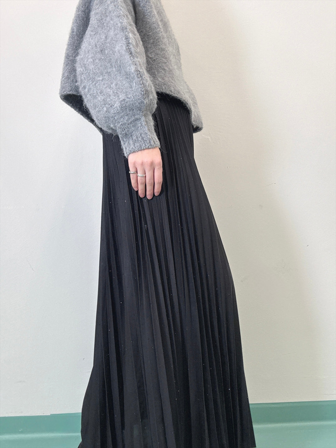pleated skirt with sparkling