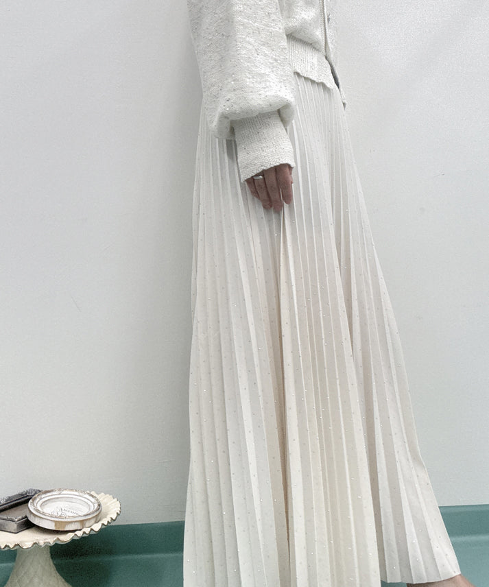 pleated skirt with sparkling