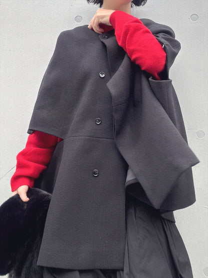 poncho type jacket