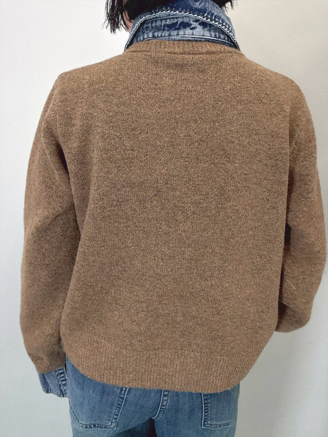 with denim fabric knit