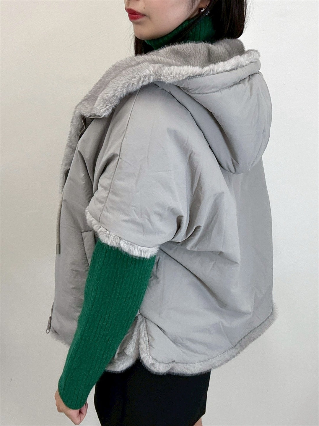 reversible hoodie outer