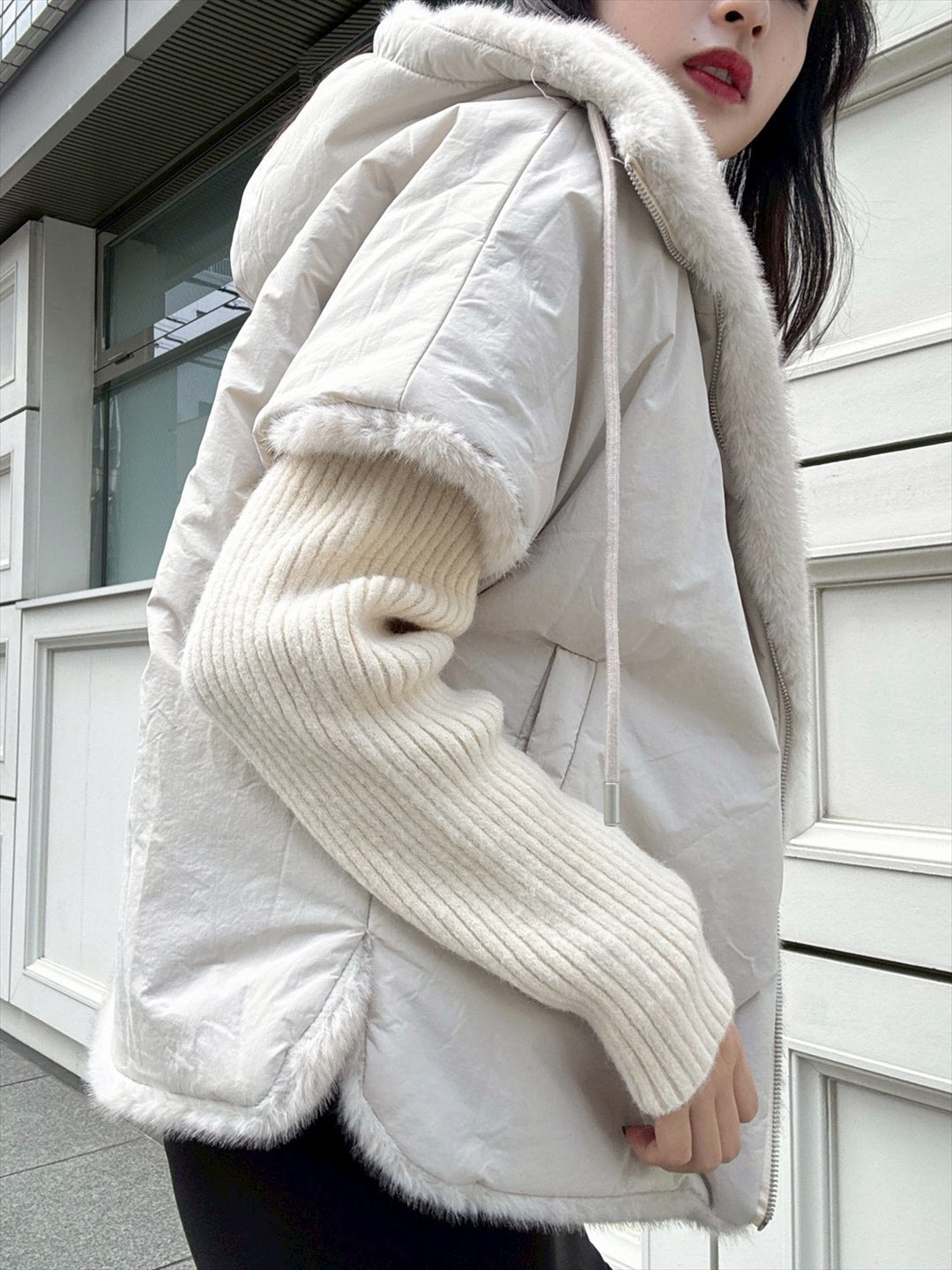 reversible hoodie outer