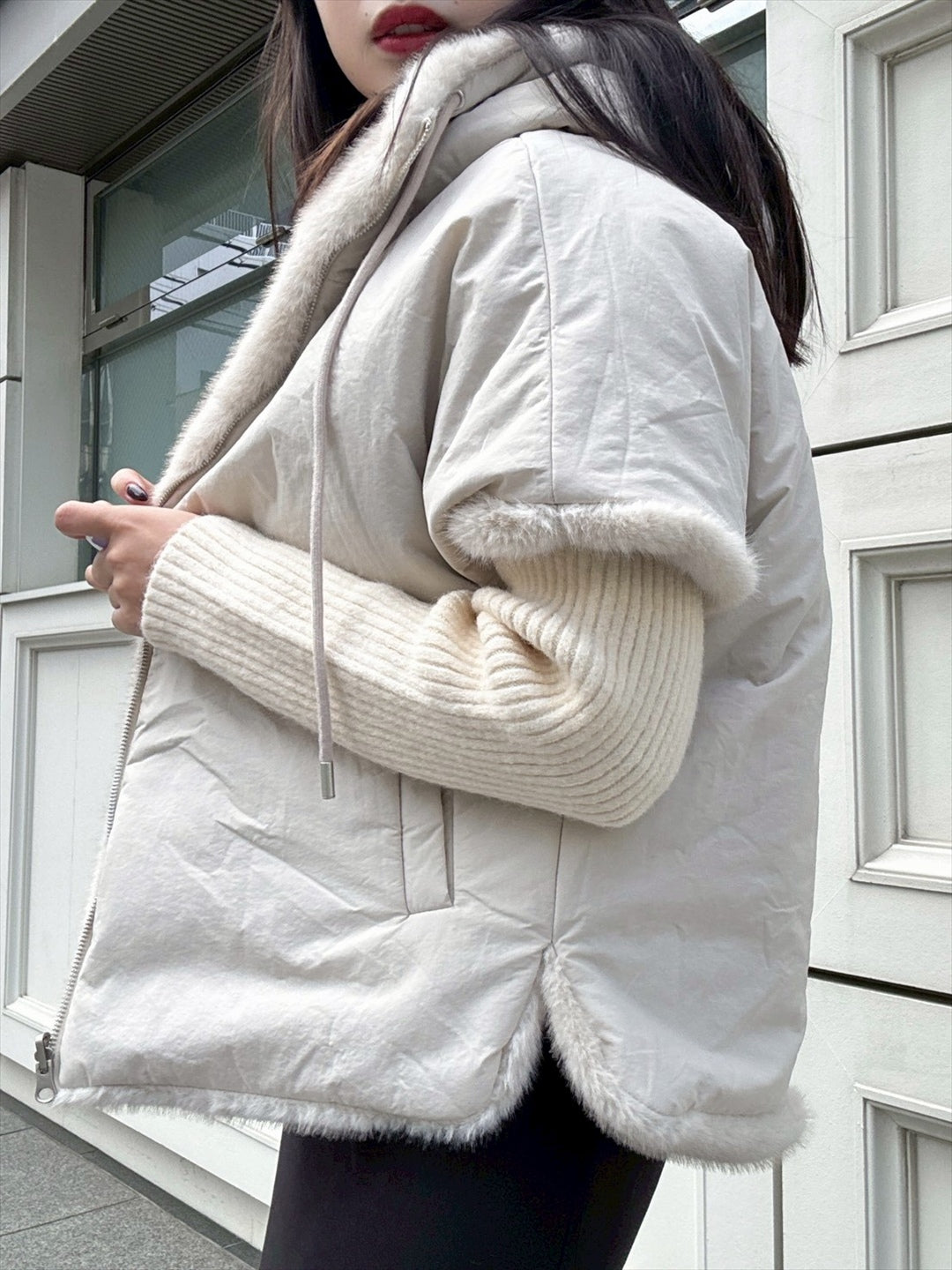 reversible hoodie outer