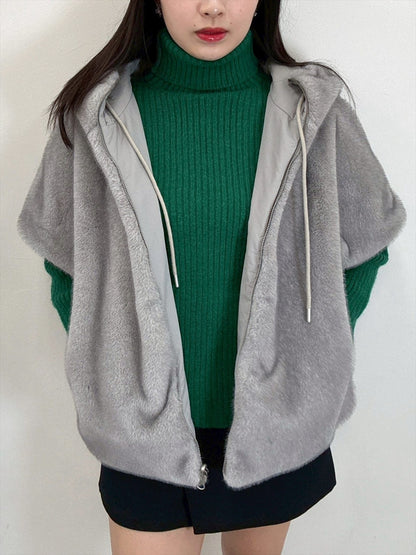 reversible hoodie outer