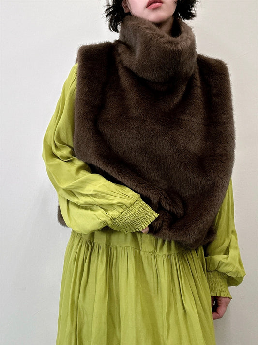 fluffy vest