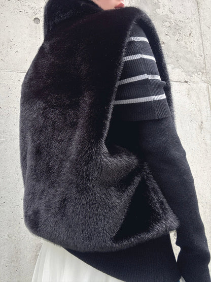 fluffy vest