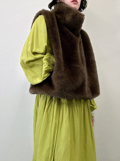 fluffy vest