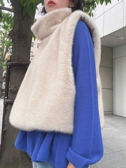fluffy vest