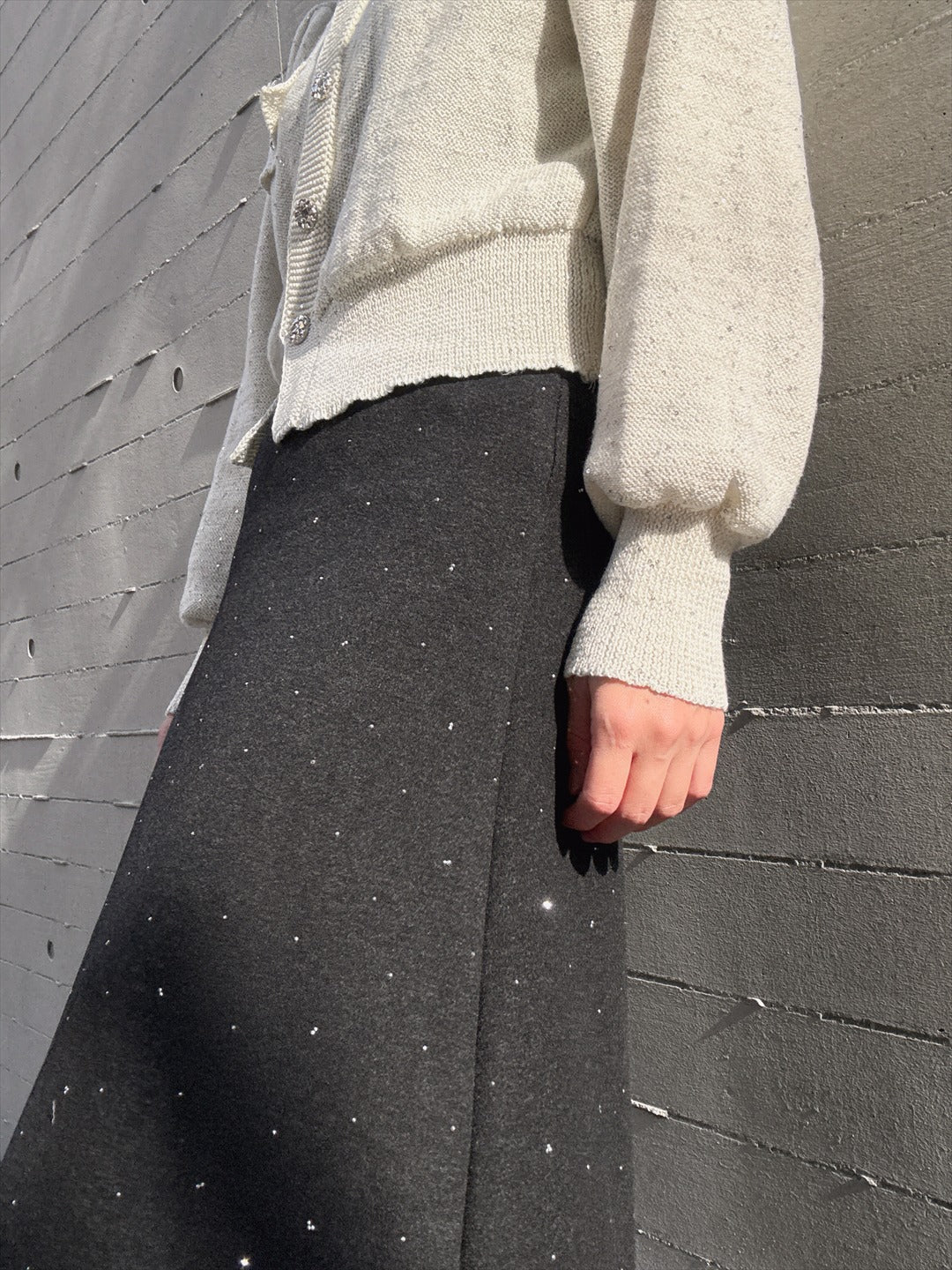 skirt with rhinestones