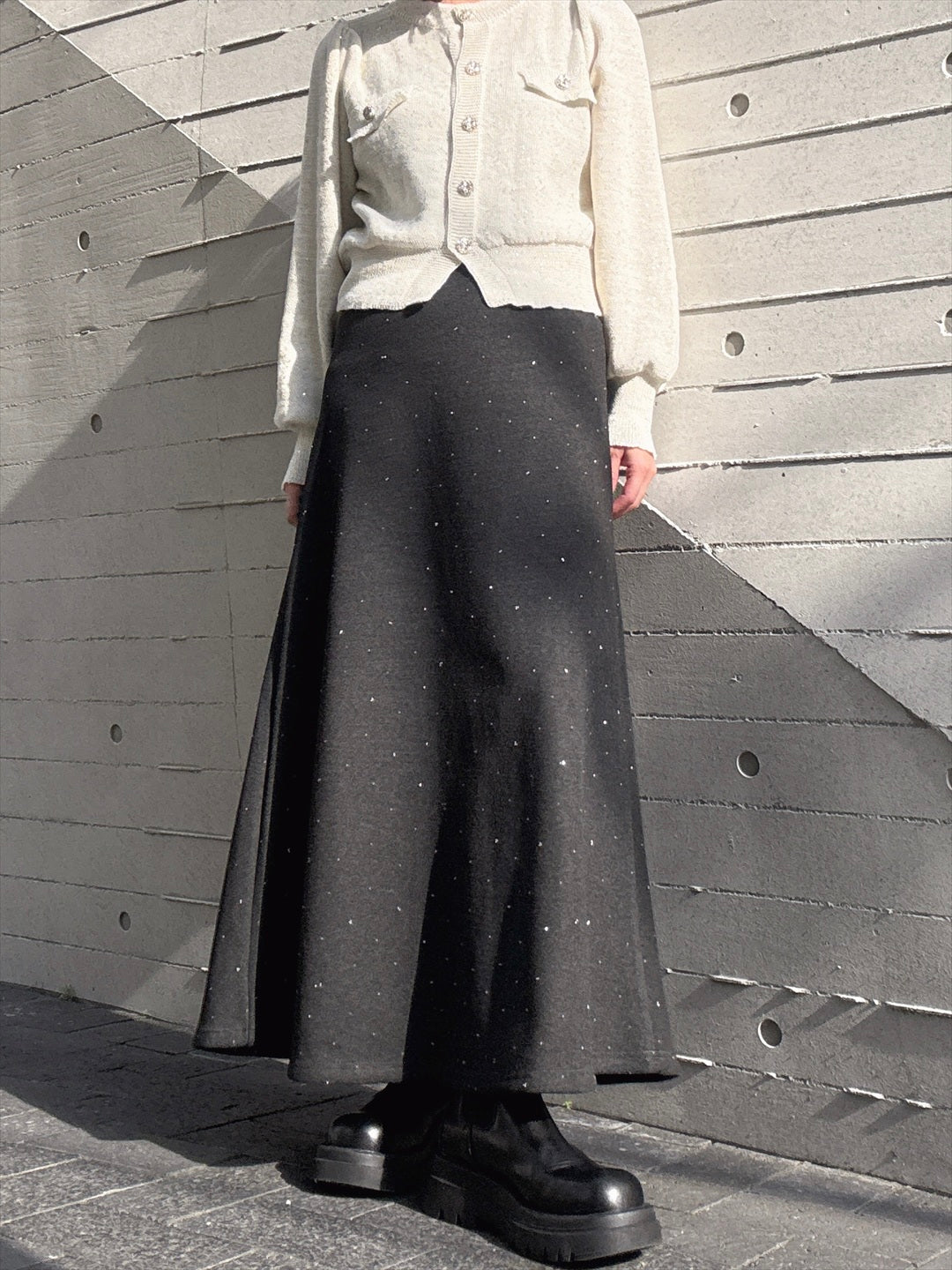 skirt with rhinestones