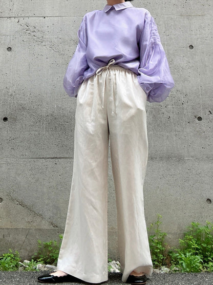 hemp rayon wide pants