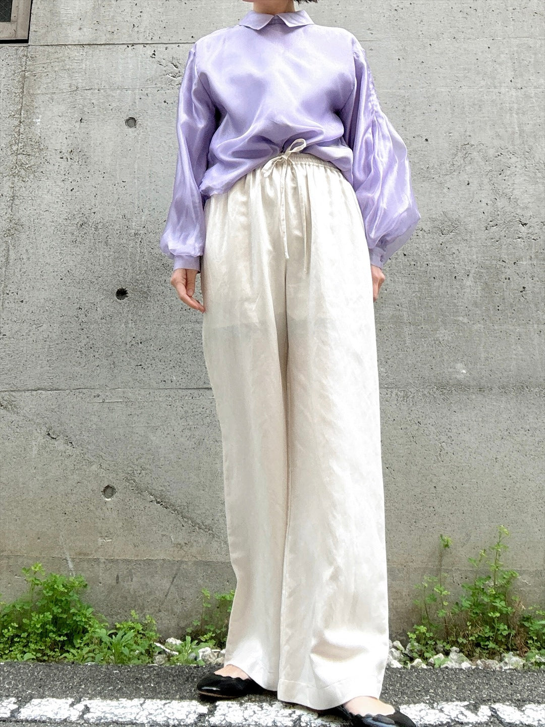 hemp rayon wide pants